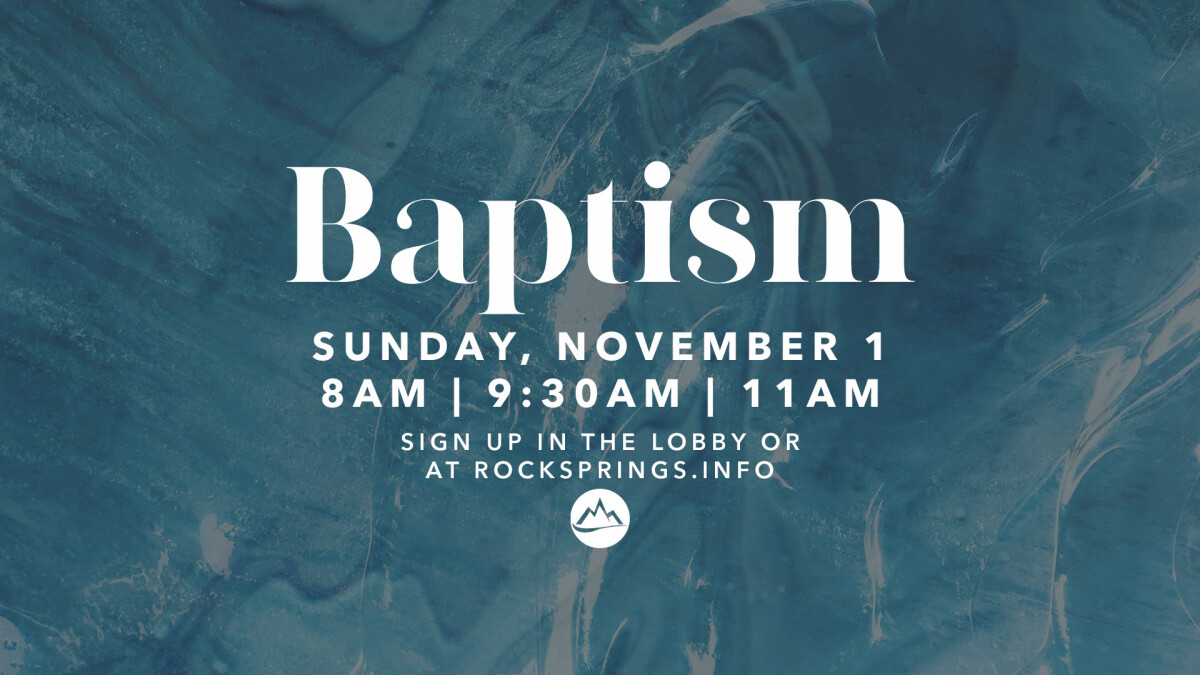 Baptism Sunday Rock Springs Church
